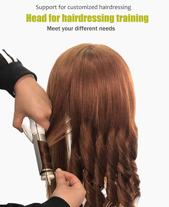 Beauty Style Minga o Manekin Largo de 22" 100% Cabello Humano para estudiante de Estilismo 1313007