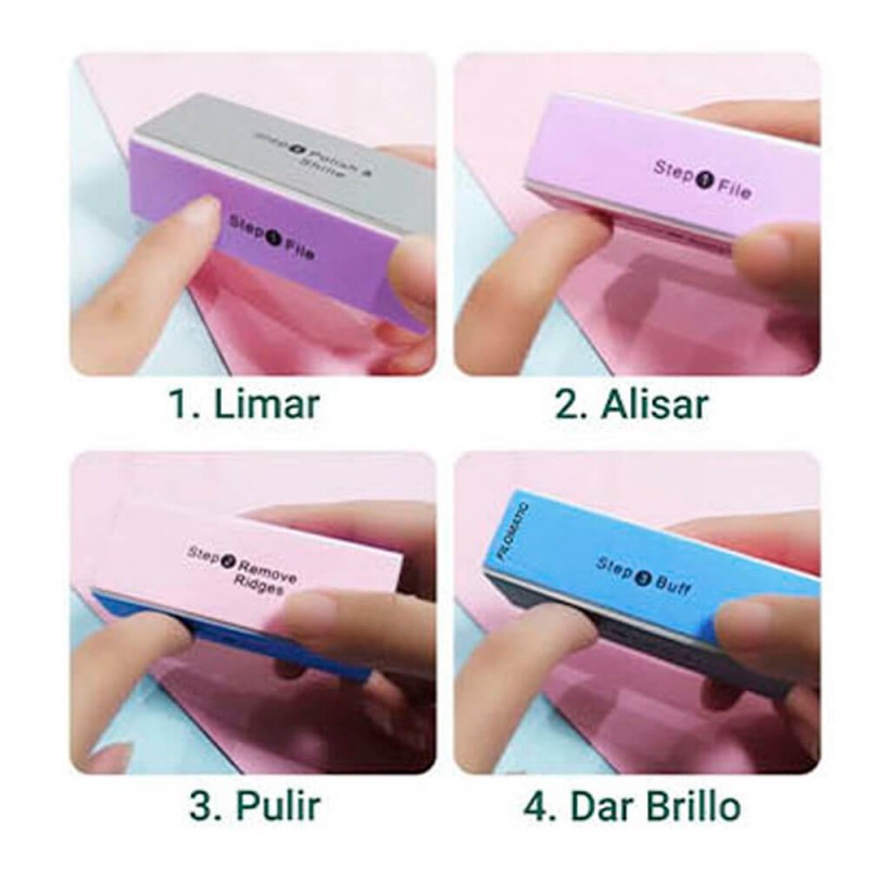 Beauty Style Buffer de Goma 4 lados Oferta de 12 unidades 1587801x12