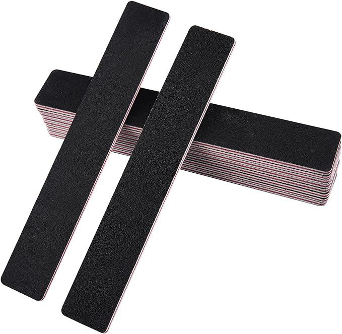 Beauty Style Lima de Uñas Negra Rectangular 100 x 180 Oferta de 12 Limas 1593344x12