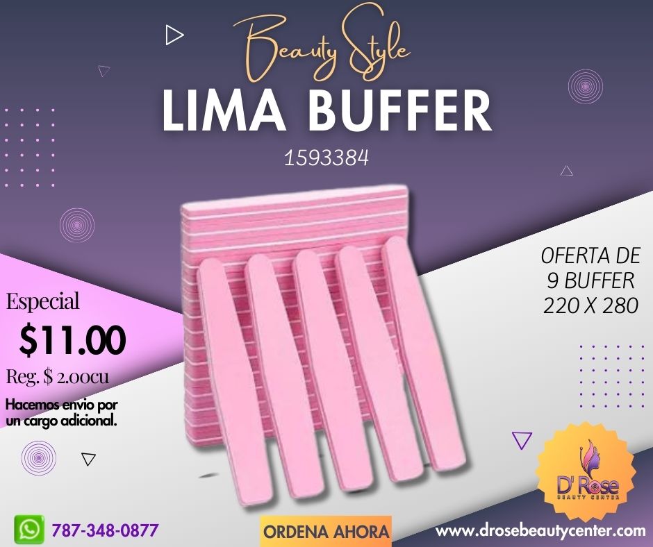 Beauty Style Lima Buffer de Uñas 220 x 280 Oferta de 9 Buffer 1593384x9