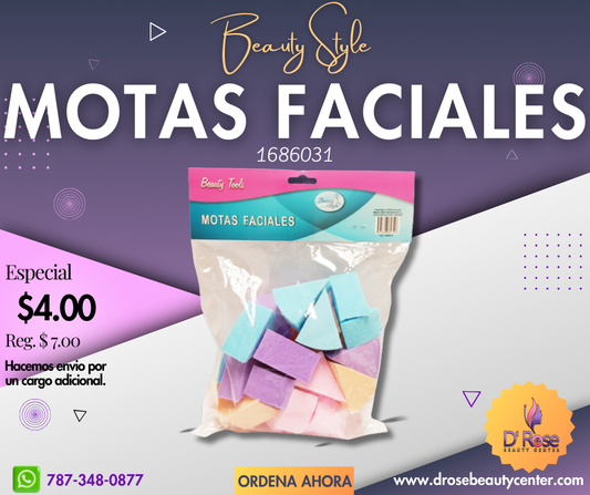 Beauty Style Mota de Maquillajes Triangulares 1686031