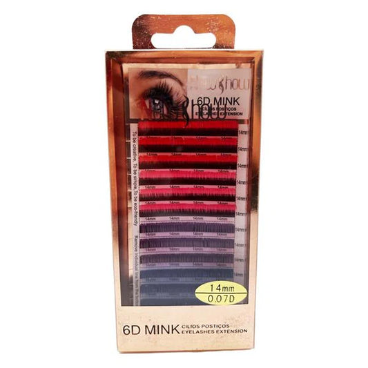 Beauty Style Pestañas de Colores Mixtas 14mm 0.07D 1885980