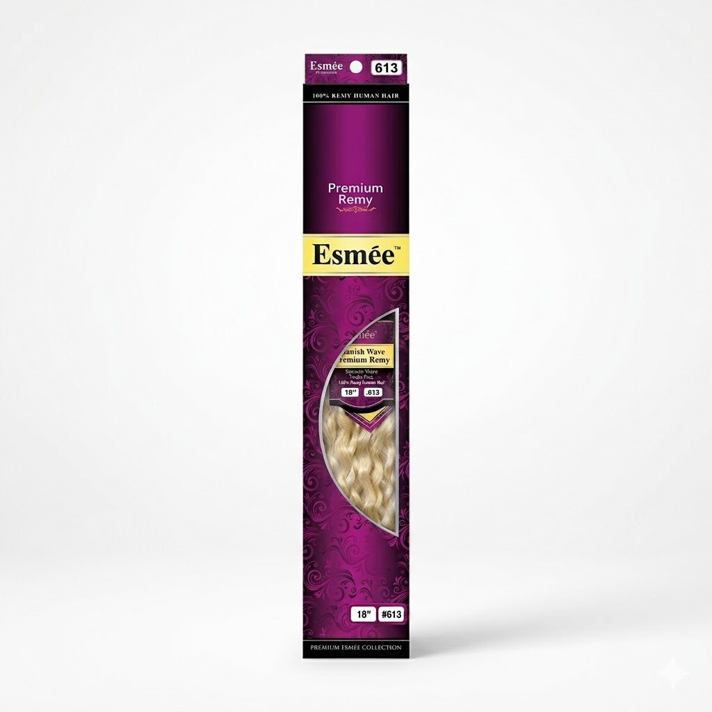 ✨ Extensiones Esmée Spanish Wave 18” Color #613 – 100% Remy Human Hair ✨