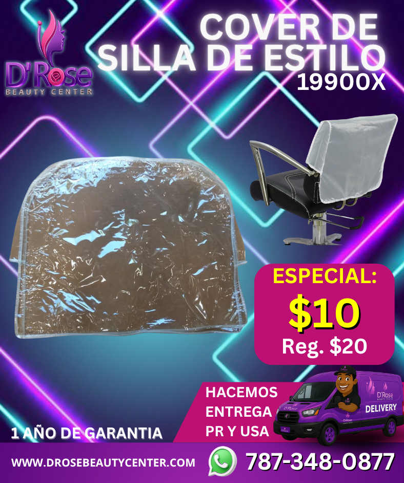 🪑 COVER PROTECTOR HEAVY DUTY 19900X PARA RESPALDO DE SILLA DE ESTILO O BARBERÍA