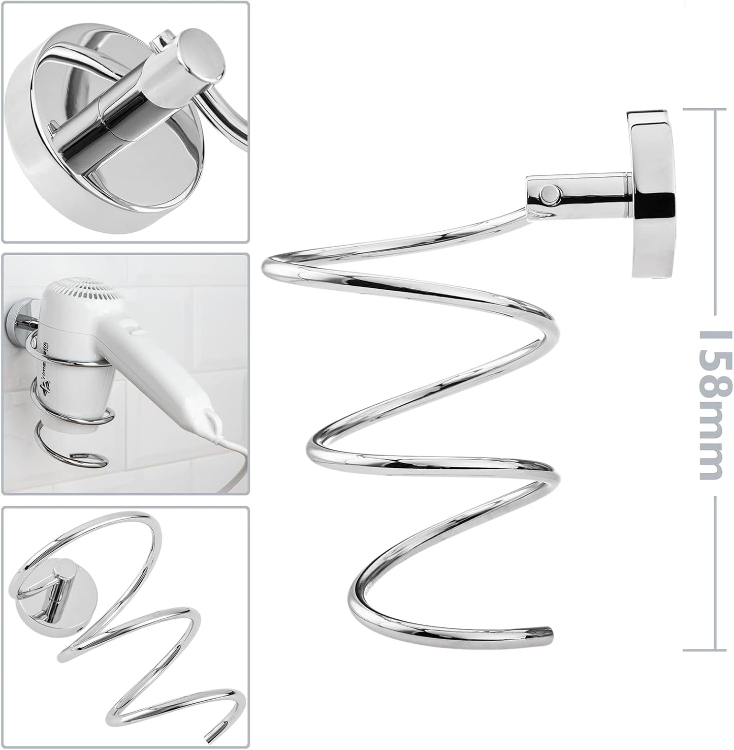 Soporte en Espiral de Pared para Blower – Modelo 19941L | Estilo y Funcionalidad en un Solo Producto