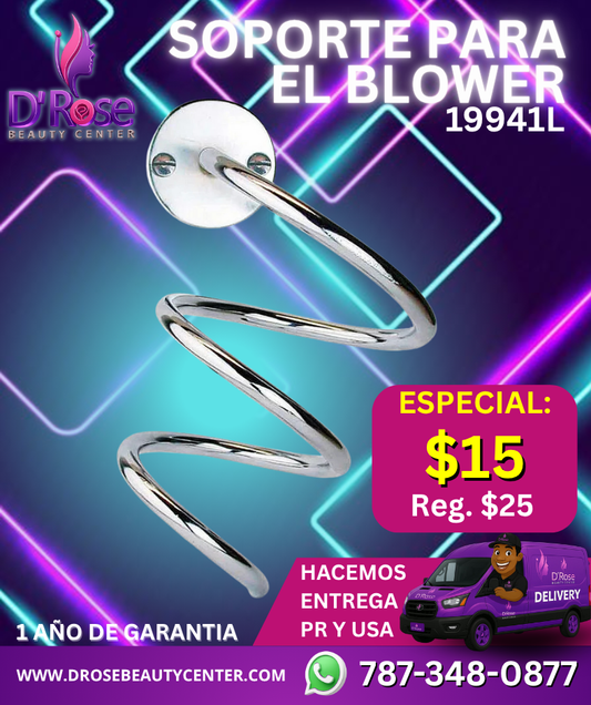 Soporte en Espiral de Pared para Blower – Modelo 19941L | Estilo y Funcionalidad en un Solo Producto