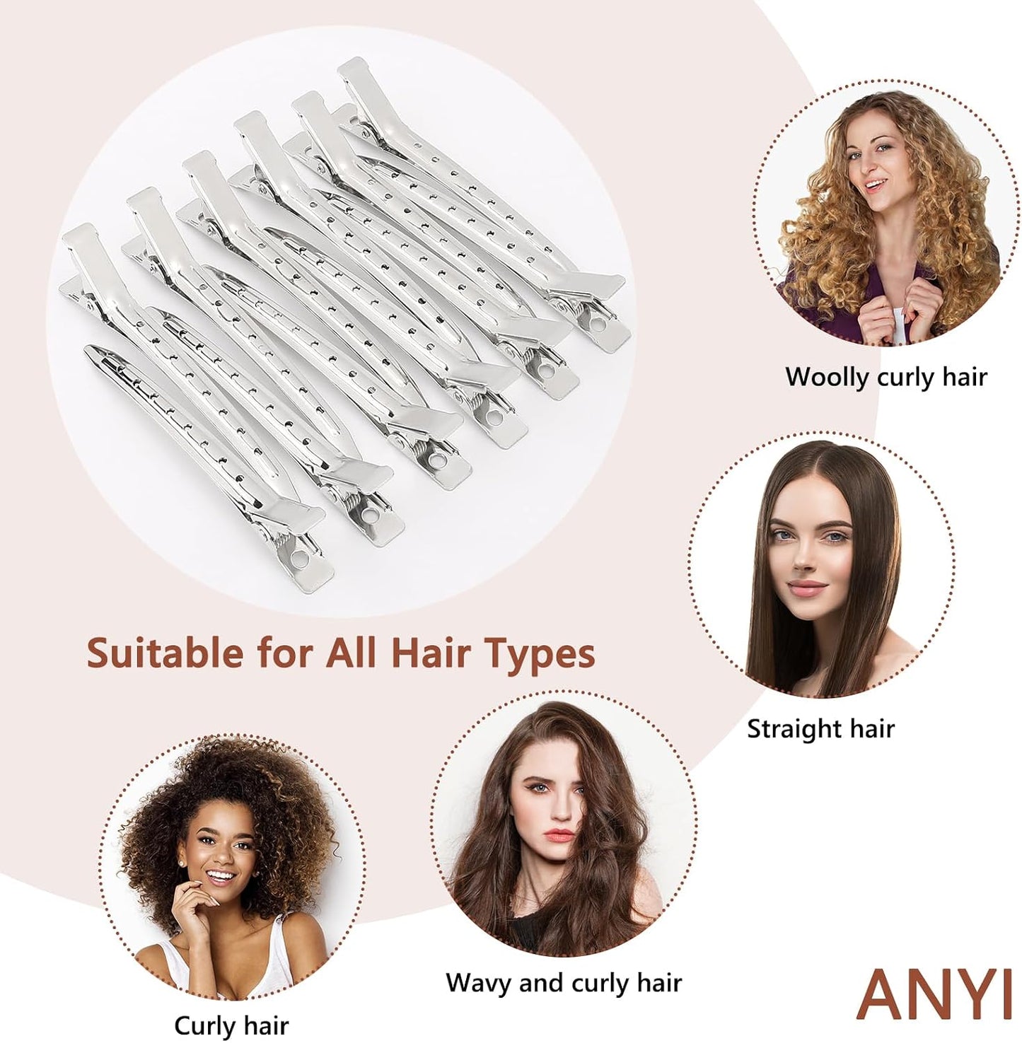 Beauty Style Clips Metálicos para Dubbies 12 Piezas 2193406