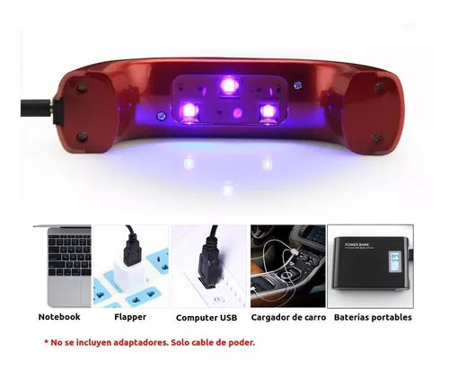 Lámpara LED Portátil 9W para Uñas en Gel – Beauty Style | Modelo 2265548