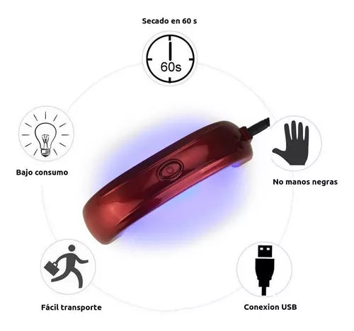 Lámpara LED Portátil 9W para Uñas en Gel – Beauty Style | Modelo 2265548