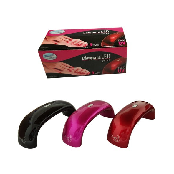 Lámpara LED Portátil 9W para Uñas en Gel – Beauty Style | Modelo 2265548
