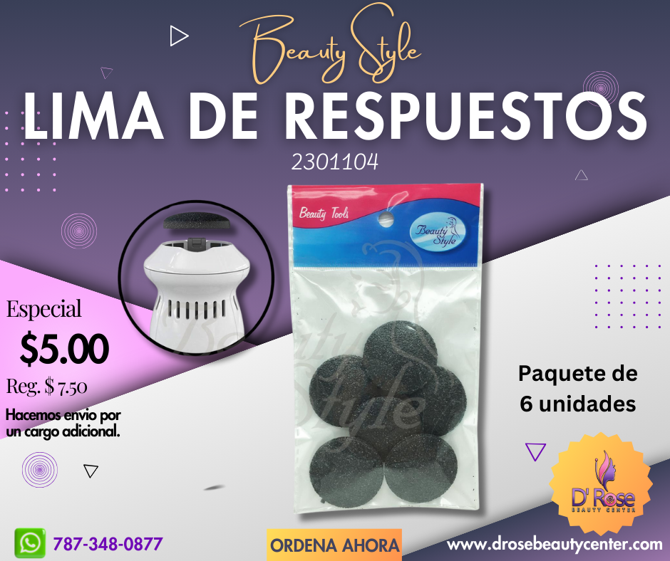 Beauty Style Limas de Repuesto para taladro de pedicura 2301104
