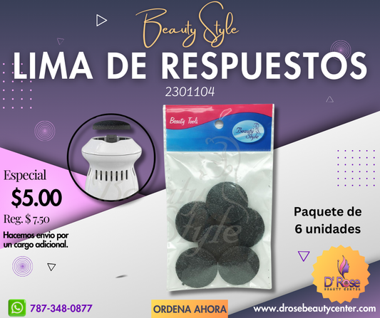 Beauty Style Limas de Repuesto para taladro de pedicura 2301104