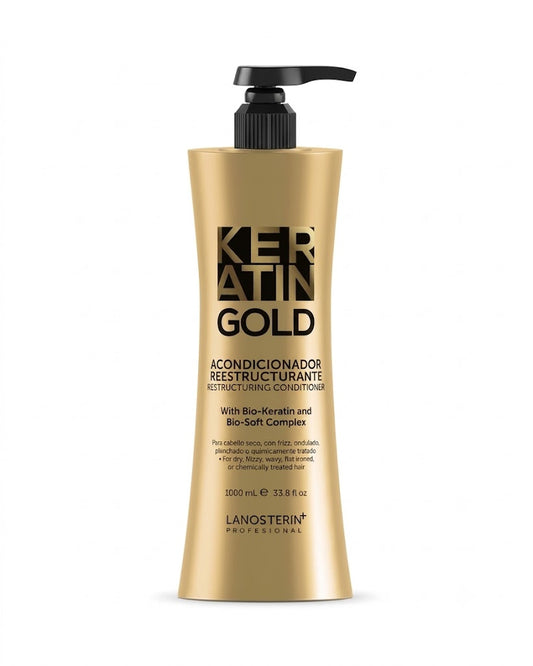 LANOSTERÍN Professional Keratin Gold Acondicionador Reestructurante 33.8 oz