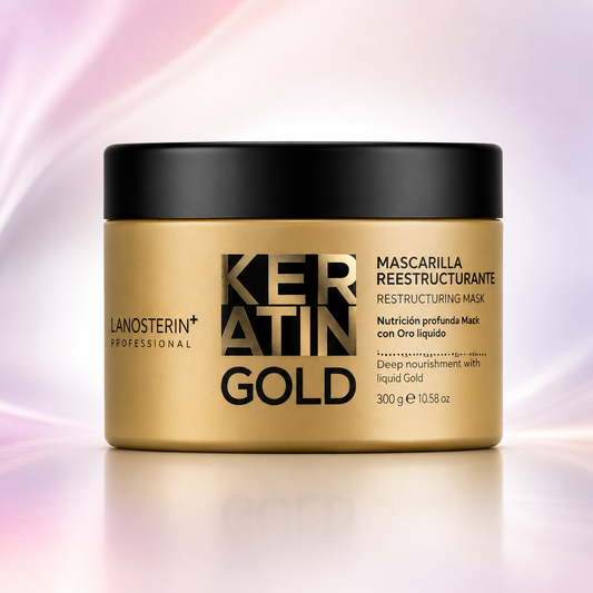 Lanosterin Professional Keratin Gold Mascarilla Reestructurante 500 g / 17.6 oz – Código 23030500