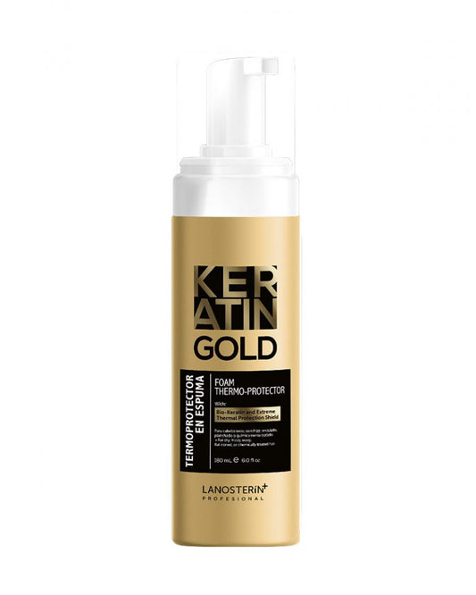 LANOSTERIN PROFESIONAL KERATIN GOLD SERUM TERMOPROTECTOR EN ESPUMA 6.0OZ 23060047