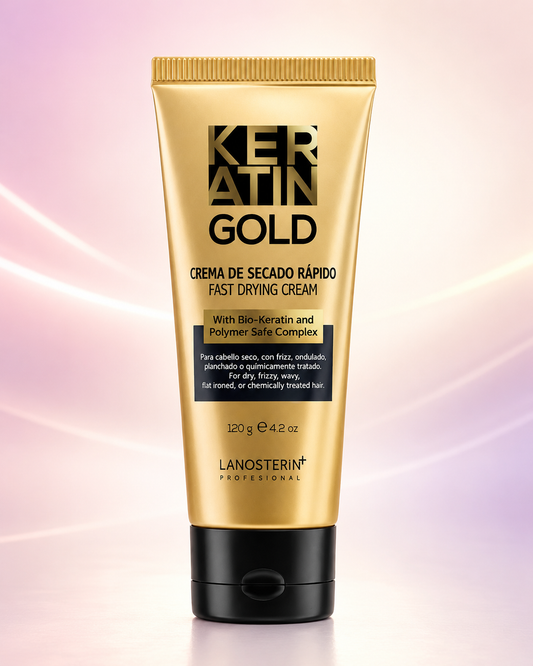 Lanosterín Professional Keratin Gold Crema de Secado Rápido 4.2 oz 23080120