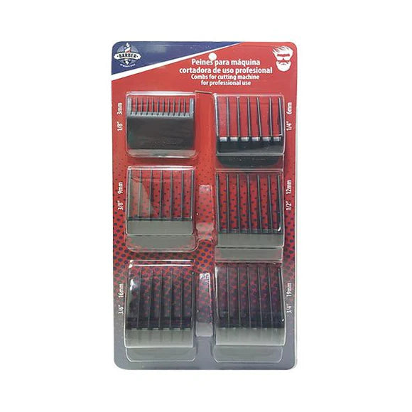 Beauty Style Peines de Maquinas set de 6 unidades 2323441