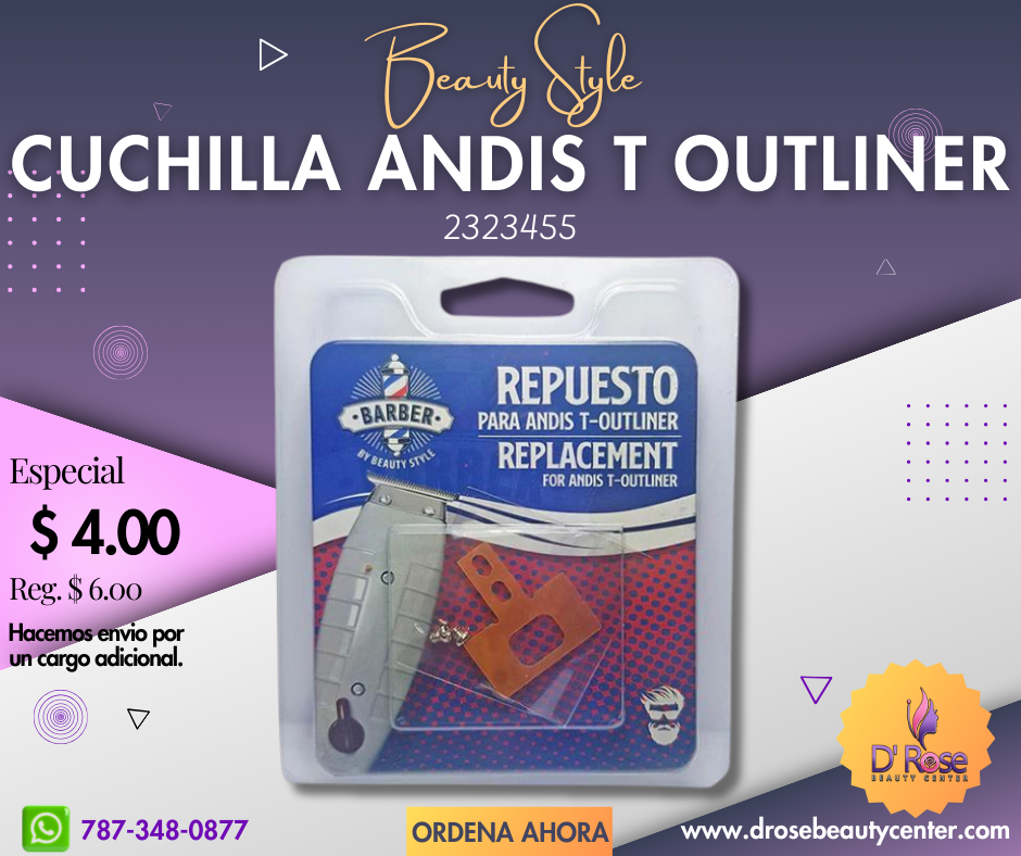 Beauty Style Andis T-Outliner Cuchilla de Remplazo 2323455