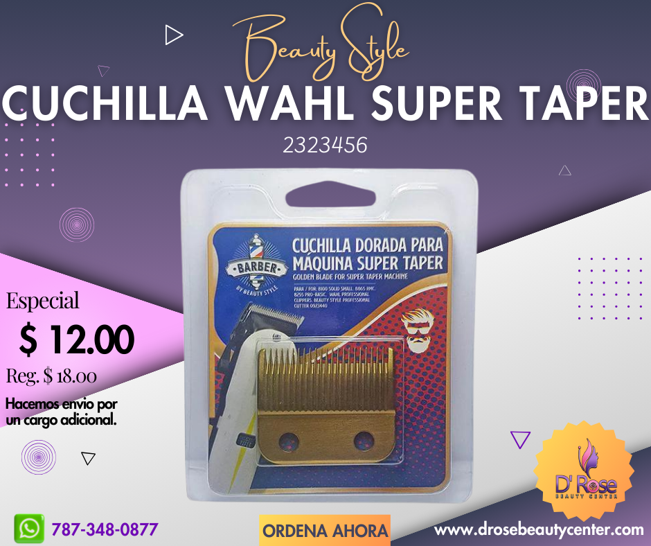 Beauty Style Wahl Super Taper Cuchilla de Remplazo Dorada 2323456