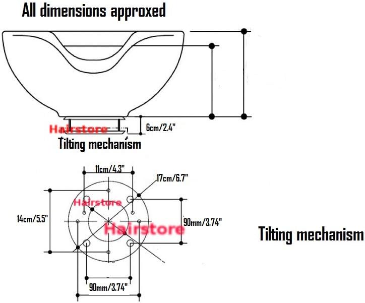 💈 BASCULANTE DE LAVACABEZA EN PORCELANA 2325015