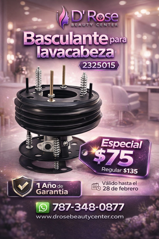 🛠️ Basculante Profesional para Lavacabeza de Porcelana | Repuesto Universal – 2325015