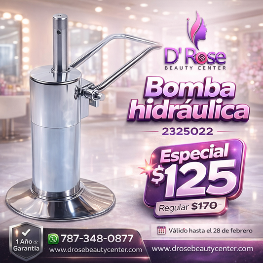 Bomba Hidráulica Pequeña para Silla de Estilo Beauty Style 2325022 | Repuesto Profesional