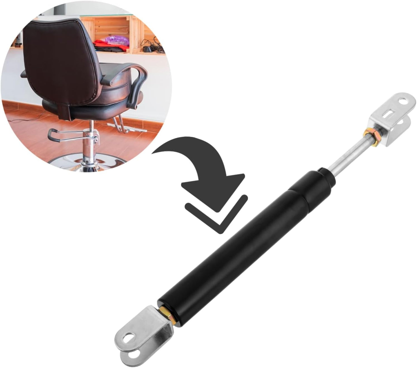 🛠️ Beauty Style – Bomba Hidráulica de Espaldar 6" para Silla de Estilo o Barbería (Modelo 2325055)