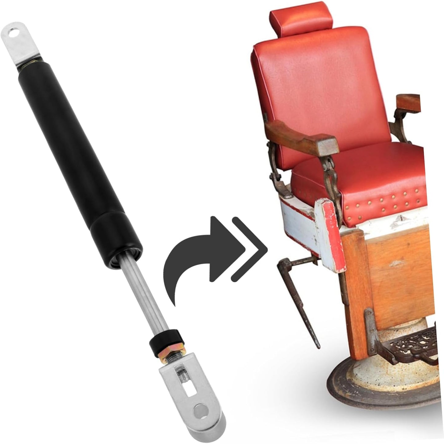 🛠️ Beauty Style – Bomba Hidráulica de Espaldar 6" para Silla de Estilo o Barbería (Modelo 2325055)