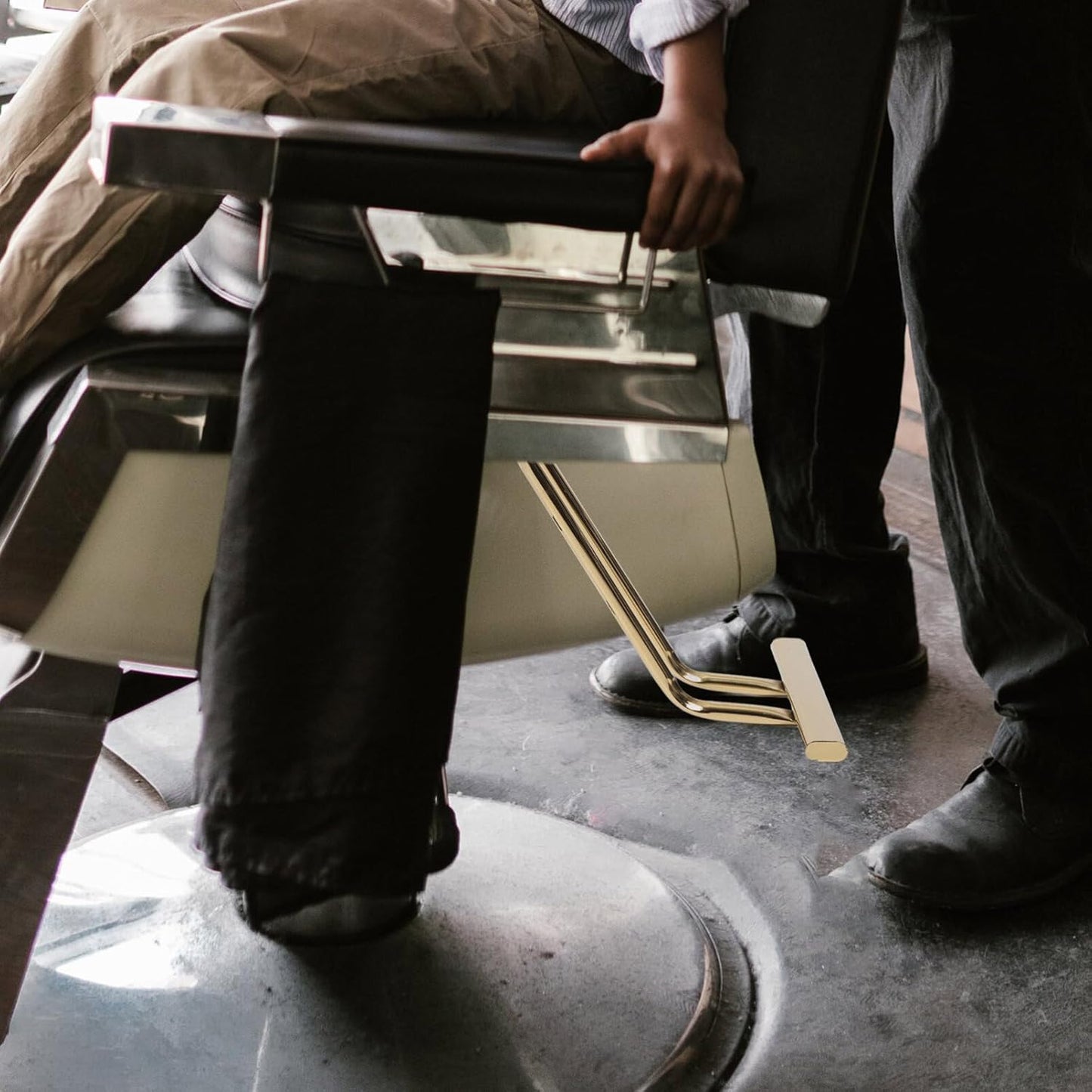 Apoya Pies de Pared Profesional - Acero Inoxidable Plateado - Modelo 2325023