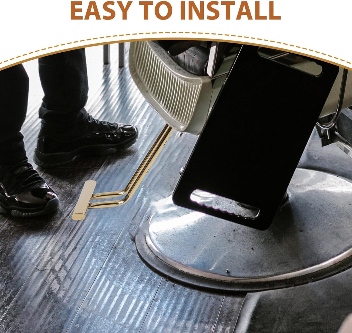 Apoya Pies de Pared Profesional - Acero Inoxidable Plateado - Modelo 2325023