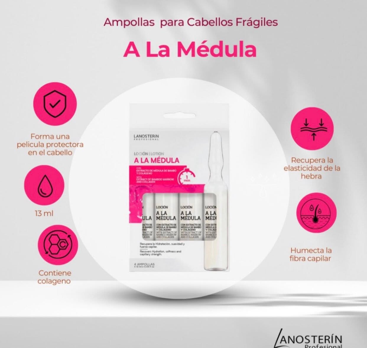 Lanosterín Profesional Loción A La Médula Ampolla 0.44 oz 2350012