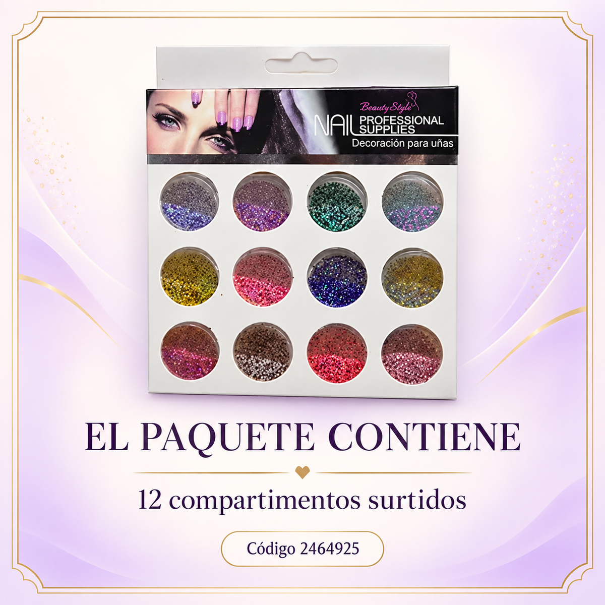 Beauty Style Decoración para Uñas – 12 Diseños Surtidos 2464925