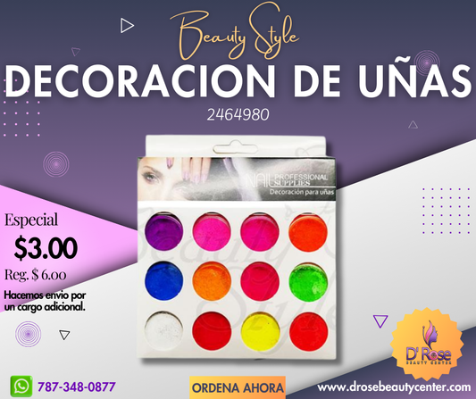 Beauty Style Pigmento de Colores para Uñas Acrílicas 2464980