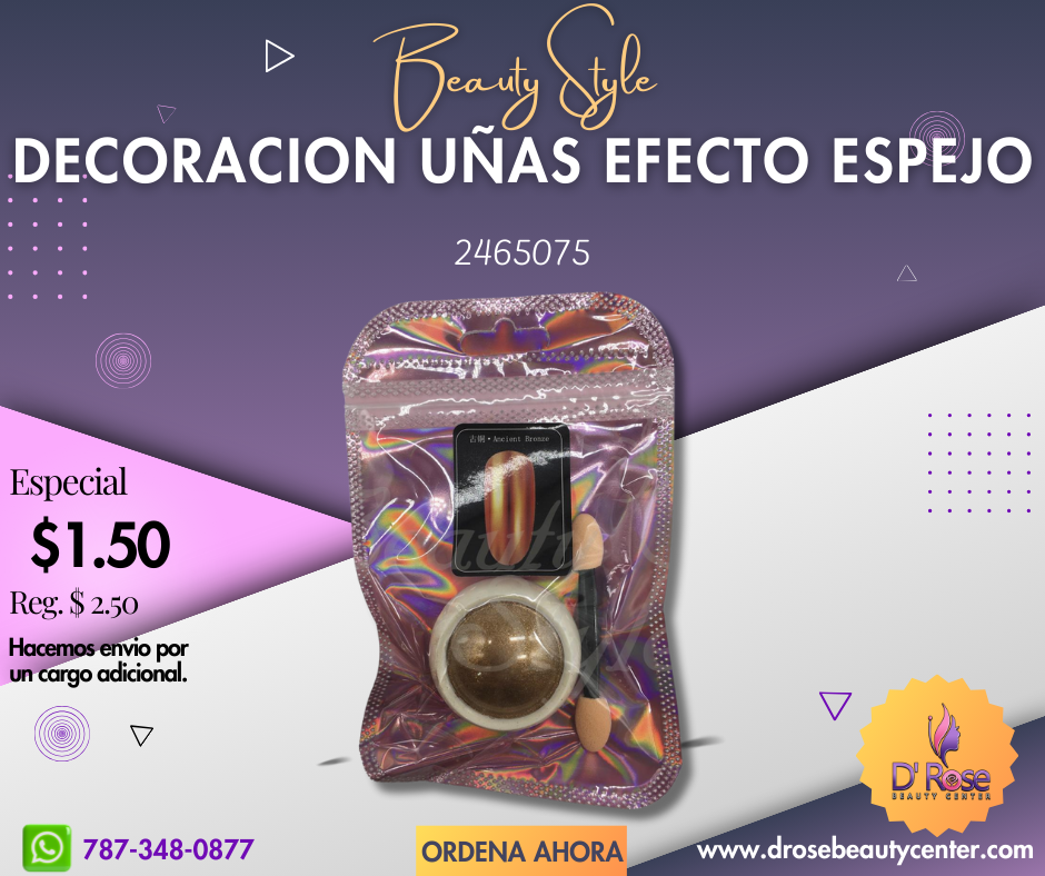 Beauty Style Polvo Decoración de Uñas Color Bronze 2465075