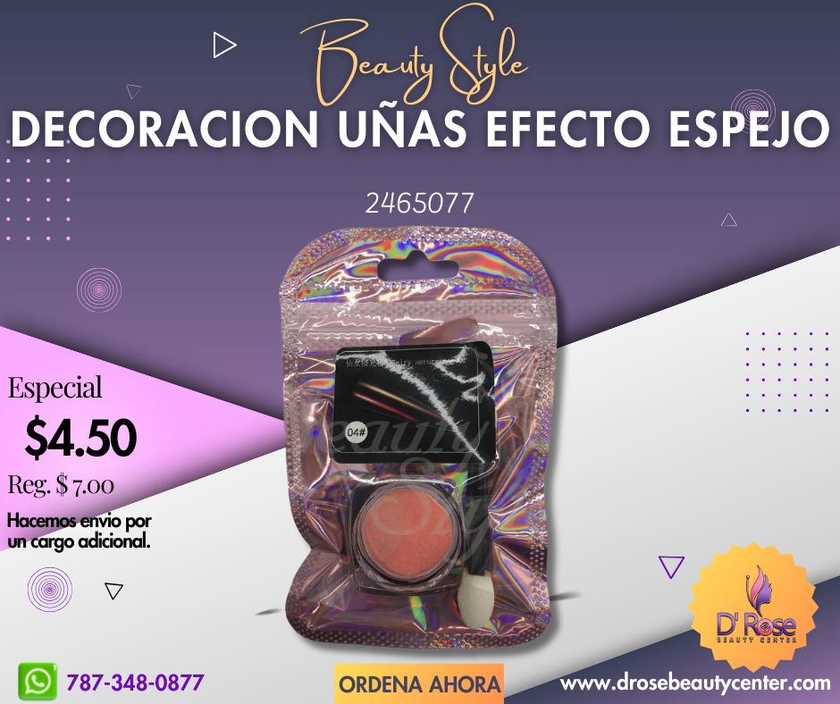 Beauty Style Polvo Decoración de Uñas Aurora Naranja 2465077