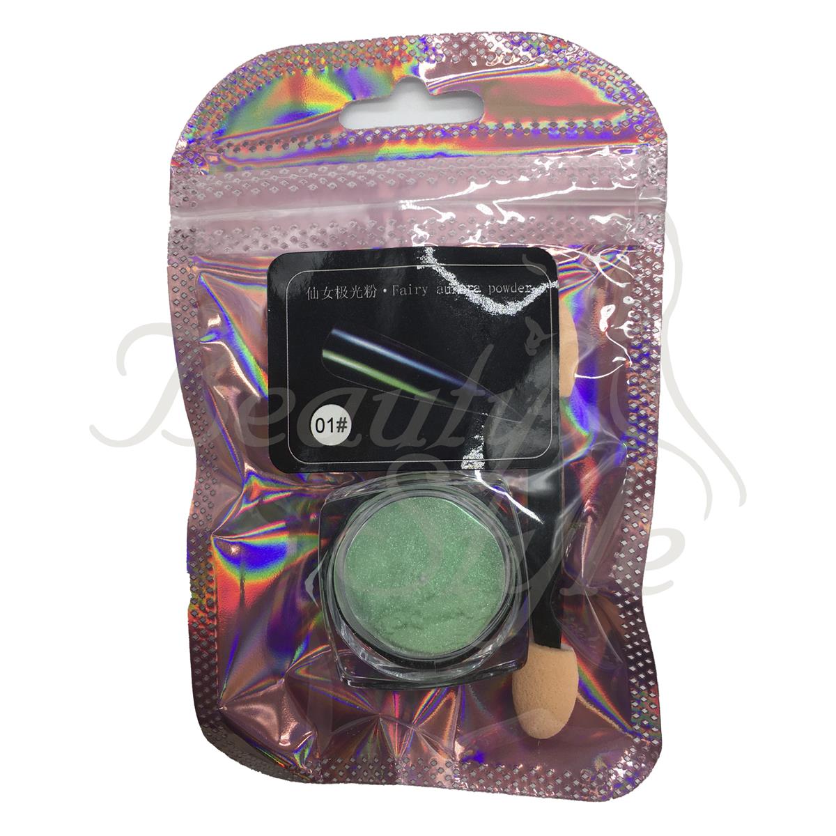 Beauty Style Polvo Decoración de Uñas #1 Verde 2465078