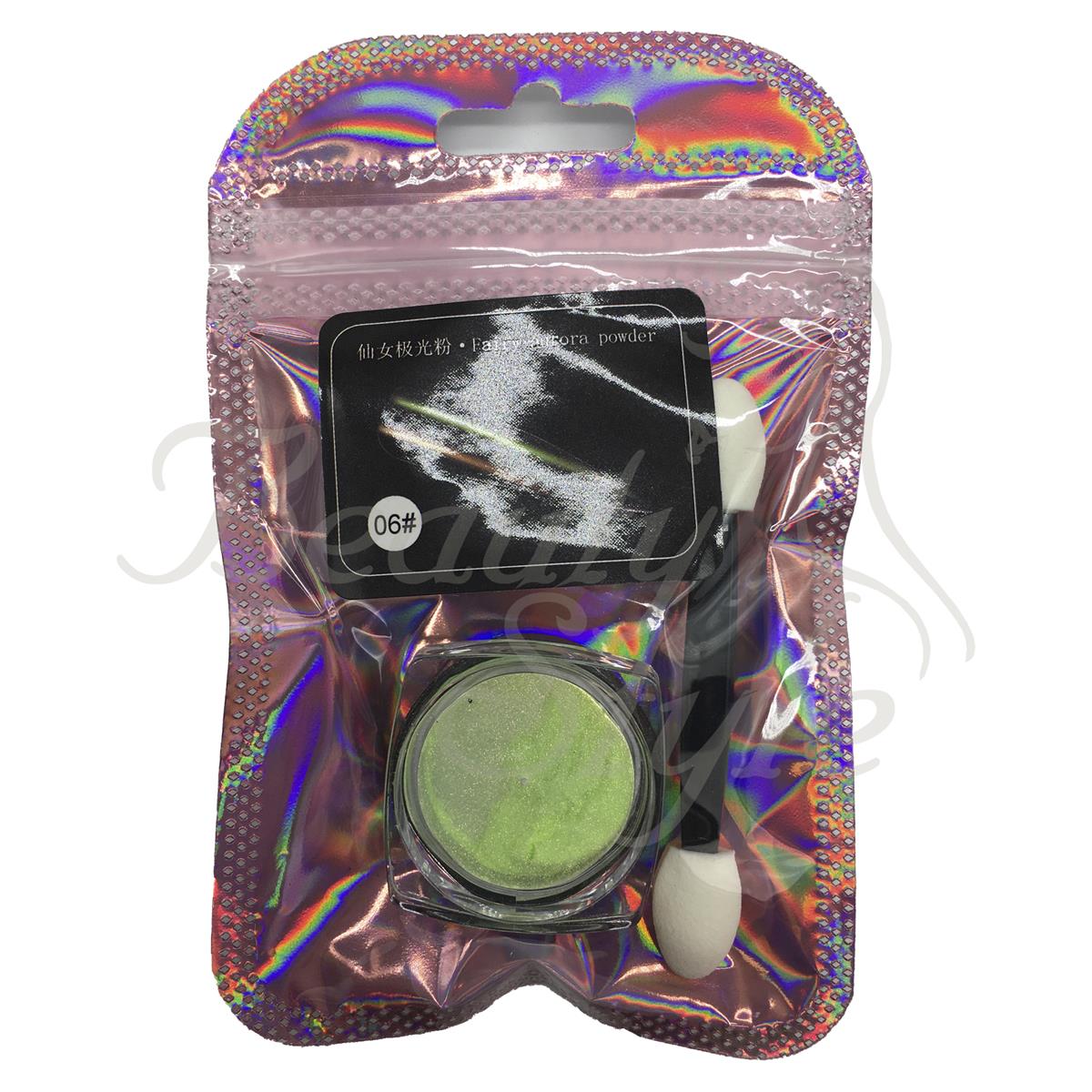 Beauty Style Polvo Decoración de Uñas #6 Verde 2465080