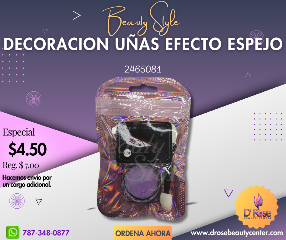 Beauty Style Polvo Decoración de Uñas #5 Rosa 2465081