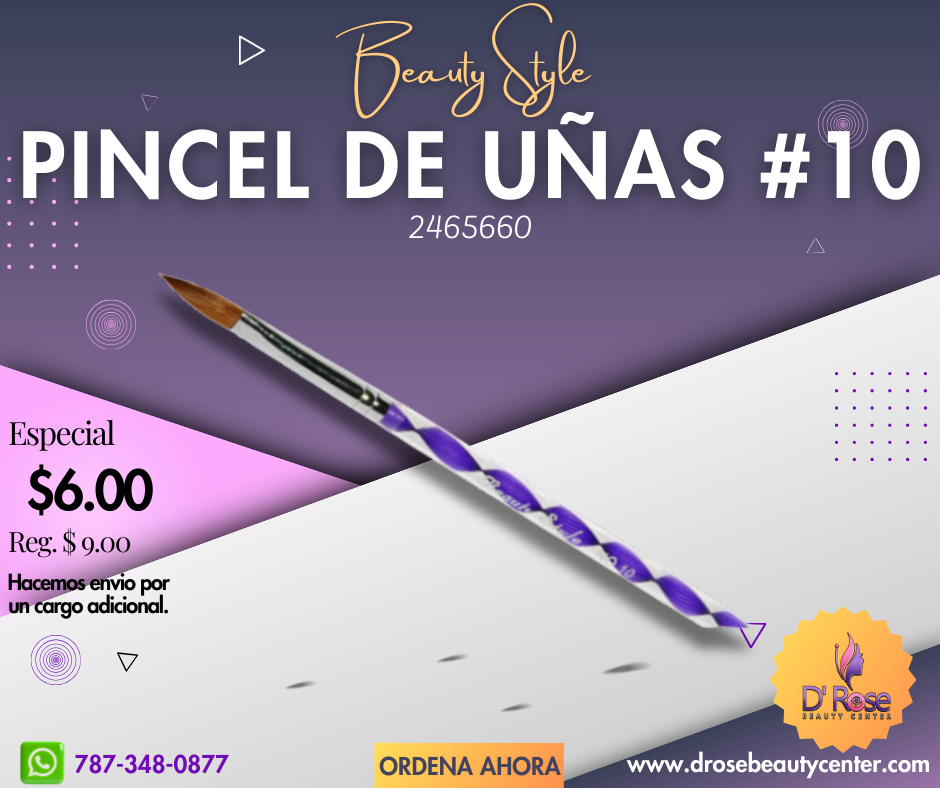 Beauty Style Pincel Beauty Nail #10 By Kolinsky 2465660