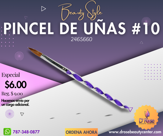 Beauty Style Pincel Beauty Nail #10 By Kolinsky 2465660