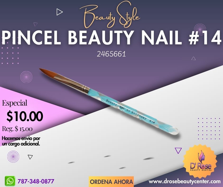 Beauty Style Pincel Beauty Nail #14 By Kolinsky 2465661