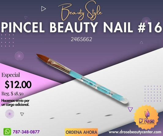 Beauty Style Pincel Beauty Nail #16 By Kolinsky 2465662