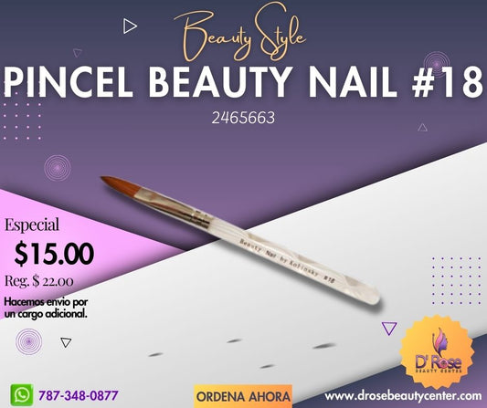 Beauty Style Pincel Beauty Nail #18 By Kolinsky 2465663