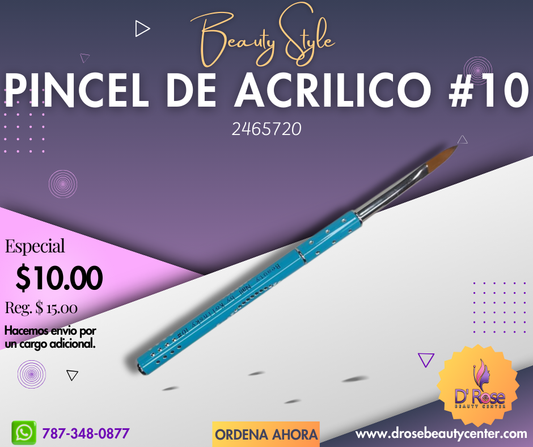 Beauty Style Pincel Beauty Nail #10 By Kolinsky 2465720