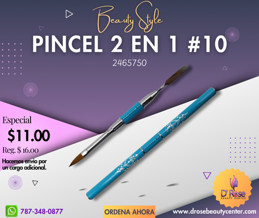 Beauty Style Pincel 2 en 1 #10 By Kolinsky 2465750