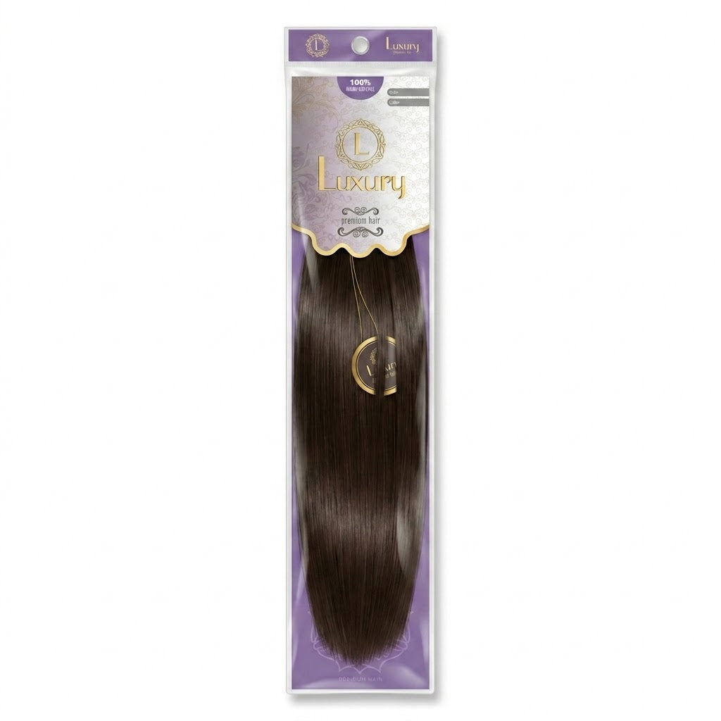 Luxury Human Hair Style Extensión de Cabello Color 12CS 18"