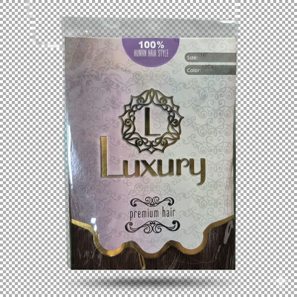 Luxury Human Hair Style Extensión de Cabello Color 12CS 18"