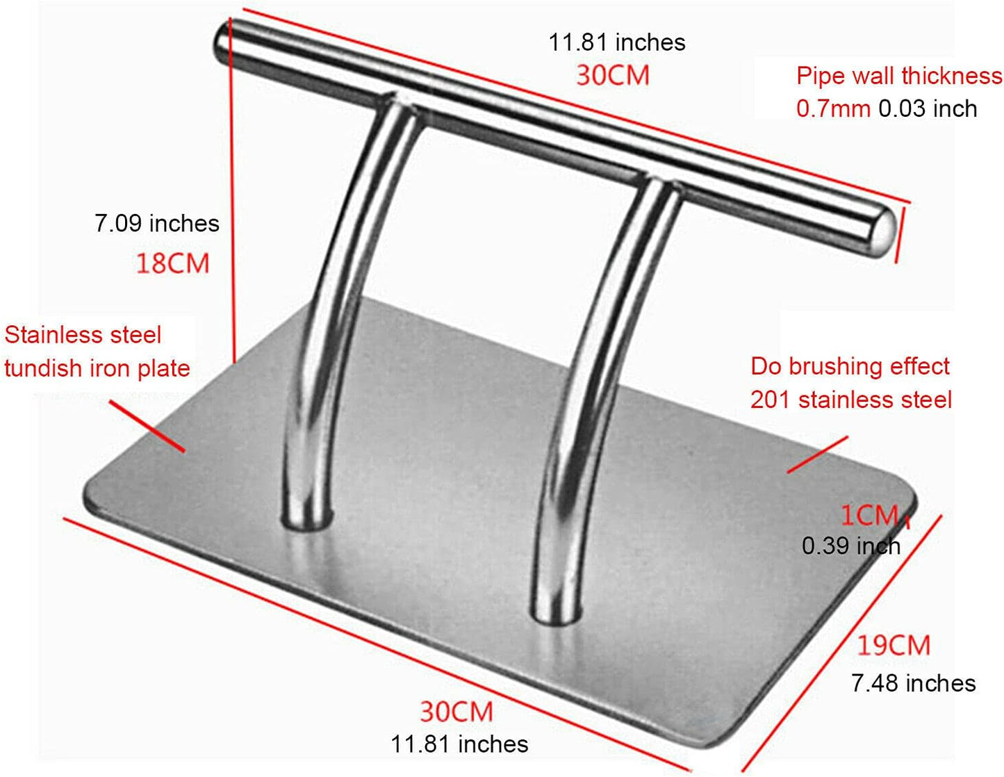 Apoya Pies Metálico de Piso Profesional - Modelo 2500003