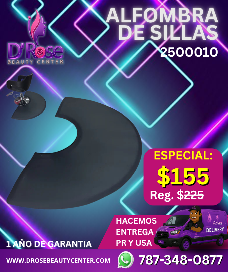 ALFOMBRA PROFESIONAL ANTIFATIGA PARA SILLAS DE ESTILO O BARBERÍA - MODELO 2500010