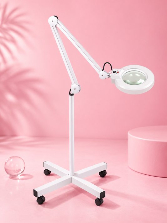 Beauty Style Lupa Profesional de Pie con Luz LED y Aumento 5X 2500321